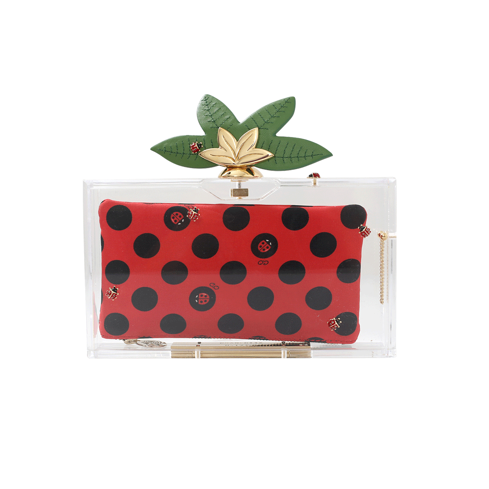 CHARLOTTE OLYMPIA-Lucky Pandora Clutch-TRANS
