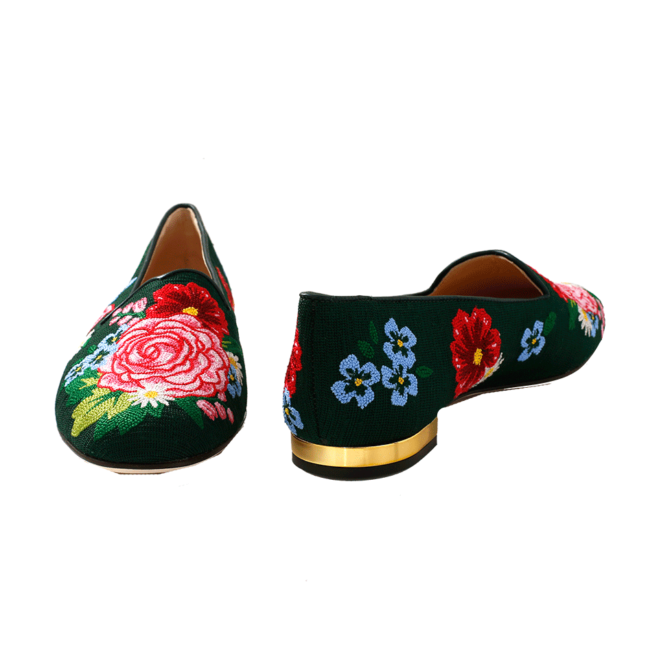 CHARLOTTE OLYMPIA-Rose Garden Slipper-
