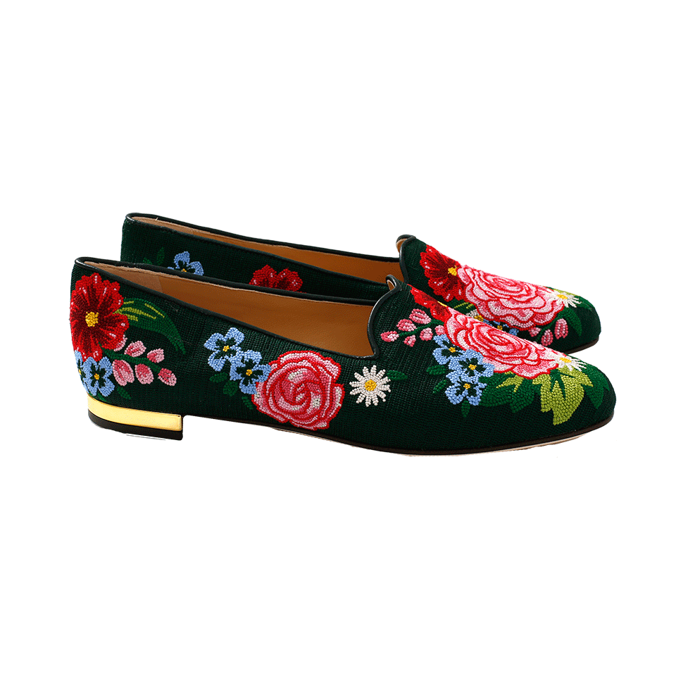 CHARLOTTE OLYMPIA-Rose Garden Slipper-