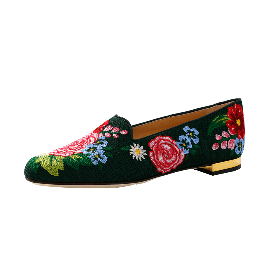 CHARLOTTE OLYMPIA-Rose Garden Slipper-