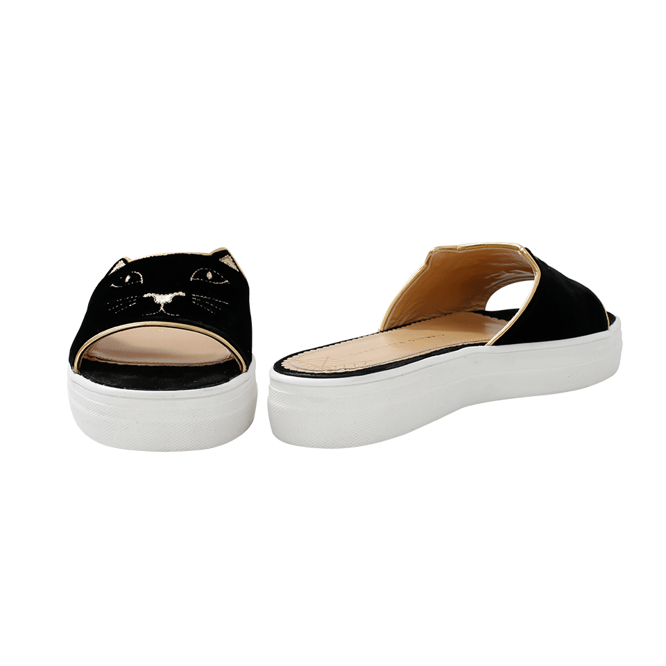 CHARLOTTE OLYMPIA-Kitty Pool Sliders-