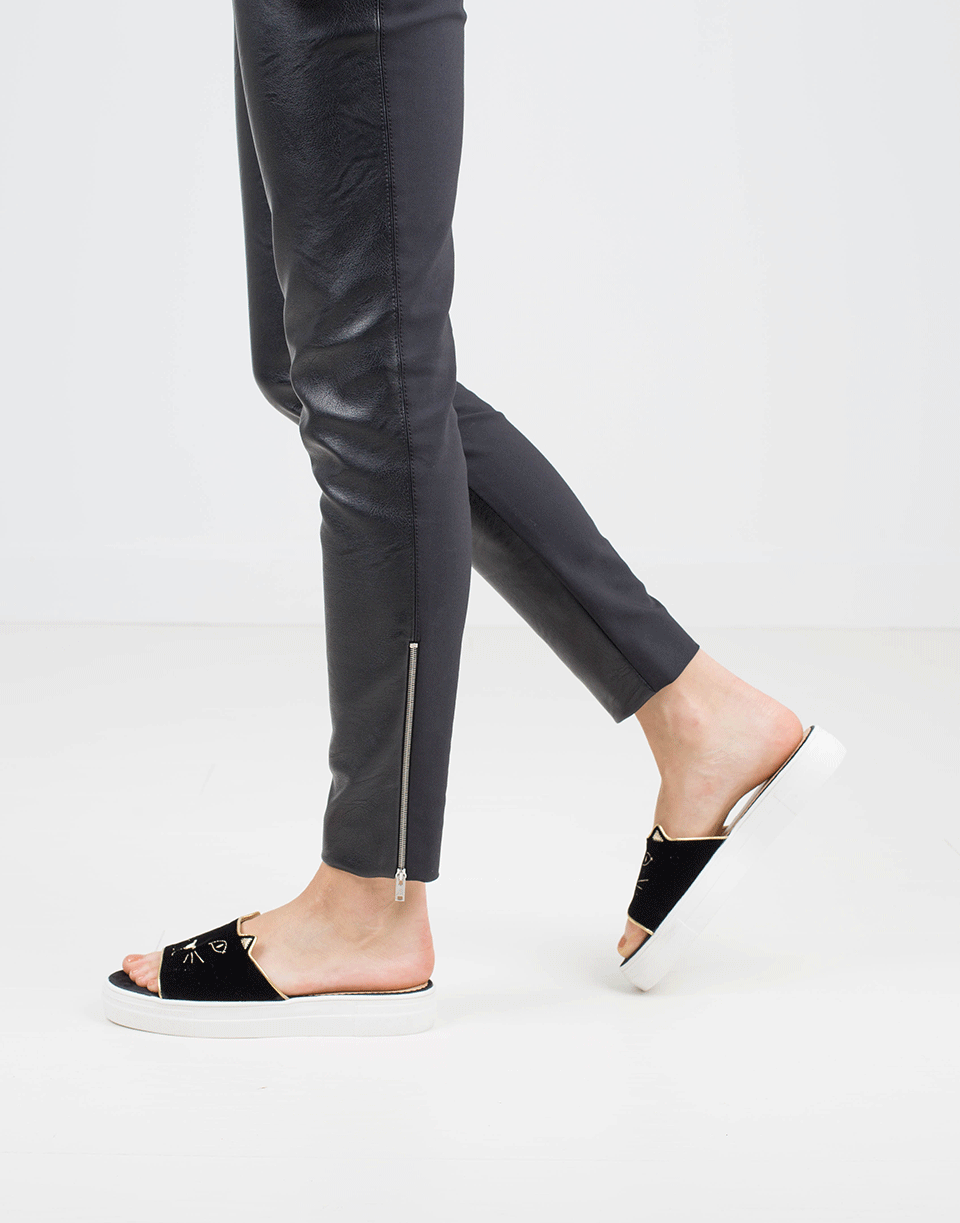 CHARLOTTE OLYMPIA-Kitty Pool Sliders-