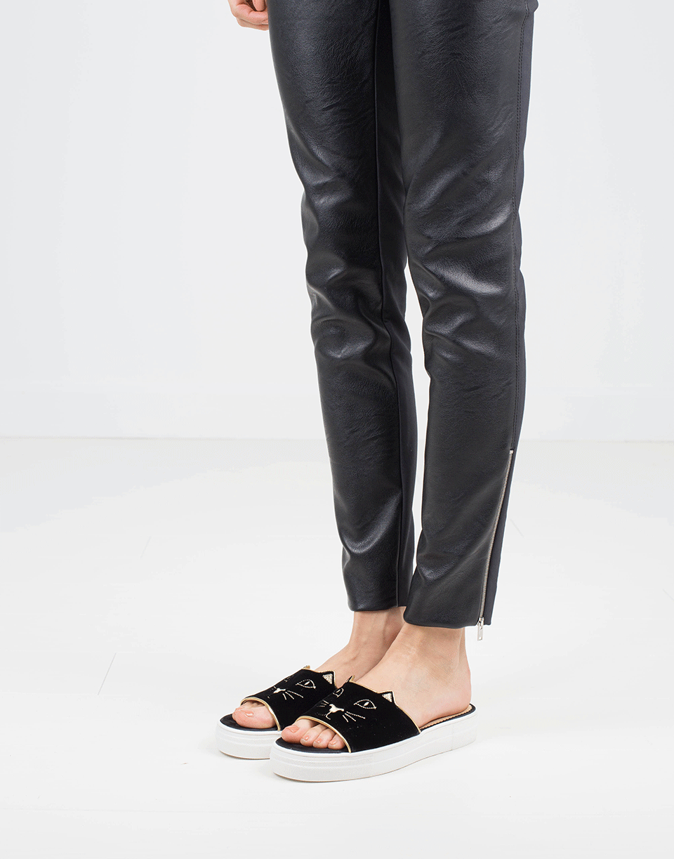 CHARLOTTE OLYMPIA-Kitty Pool Sliders-