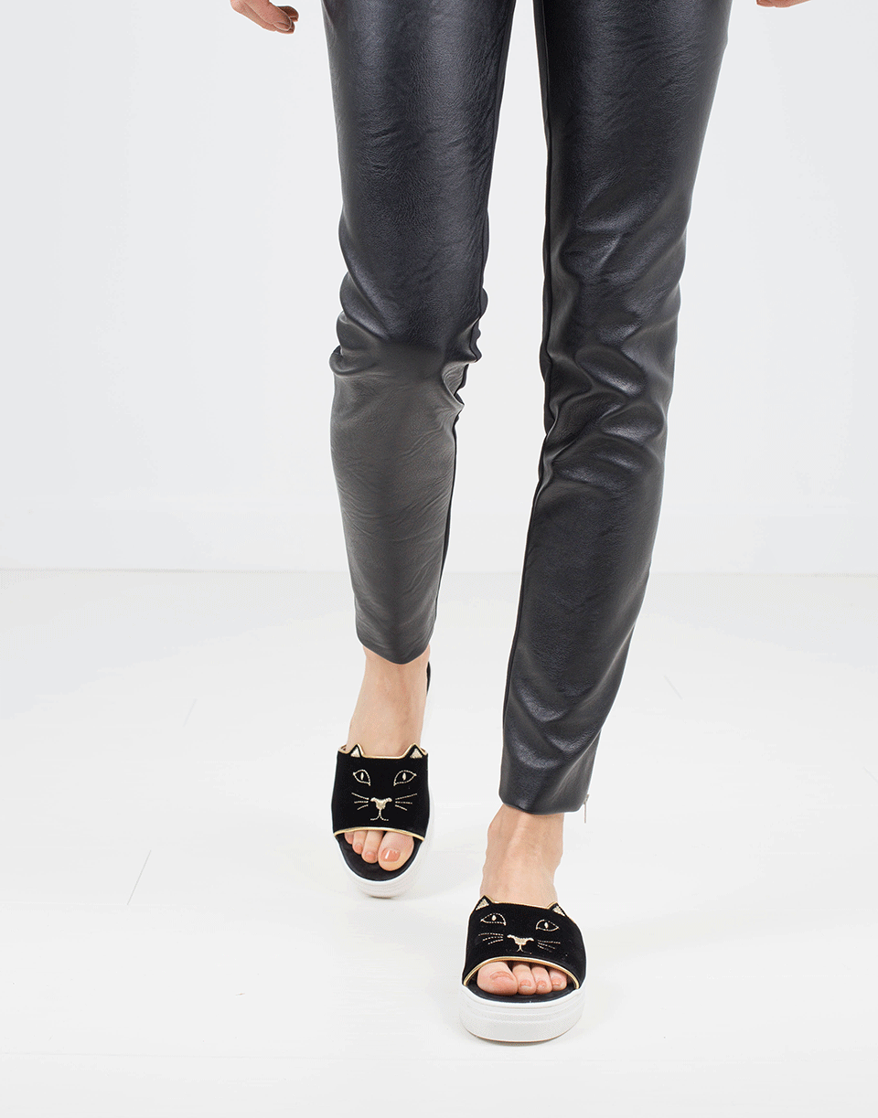 CHARLOTTE OLYMPIA-Kitty Pool Sliders-