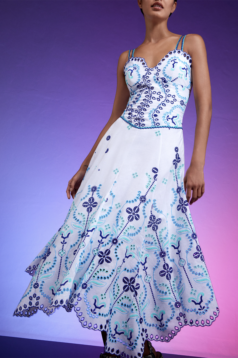 CHARO RUIZ IBIZA-Omelia Dress - Blue Lolita-