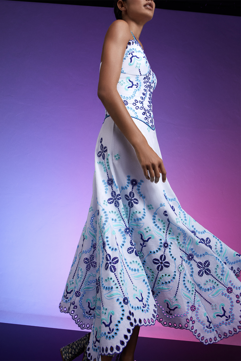 CHARO RUIZ IBIZA-Omelia Dress - Blue Lolita-