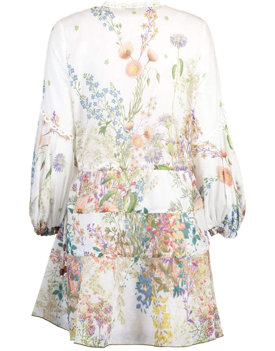 CHARO RUIZ IBIZA-Long Sleeve Botanical Print Maureen Dress-