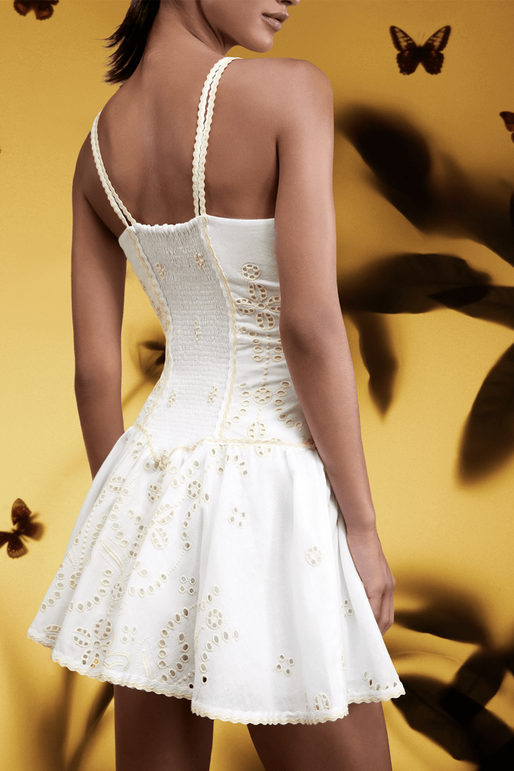 CHARO RUIZ IBIZA-Sissy Mini Dress - Ivory Lolita-