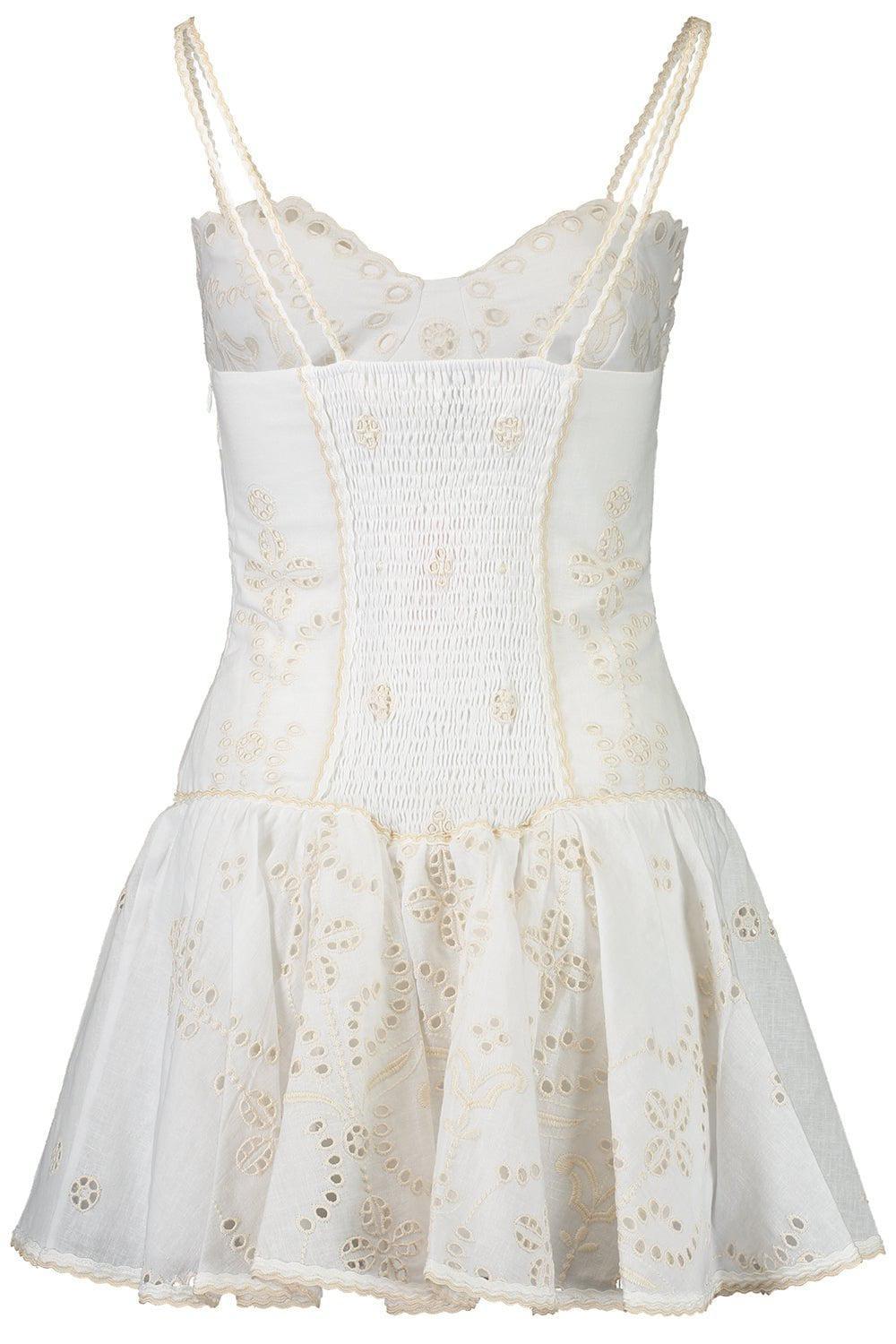 CHARO RUIZ IBIZA-Sissy Mini Dress - Ivory Lolita-