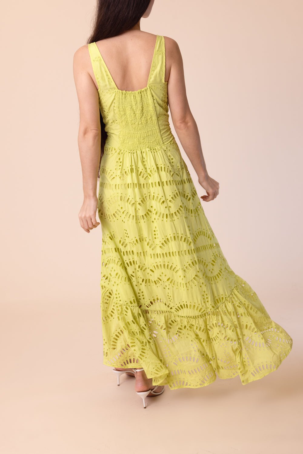 CHARO RUIZ IBIZA-Nissy Dress - Lime Punch-