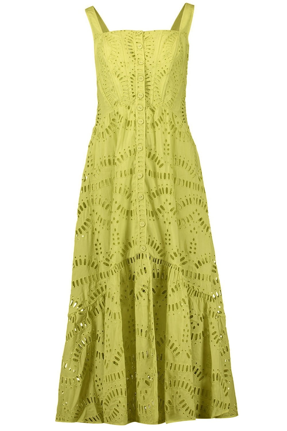 CHARO RUIZ IBIZA-Nissy Dress - Lime Punch-