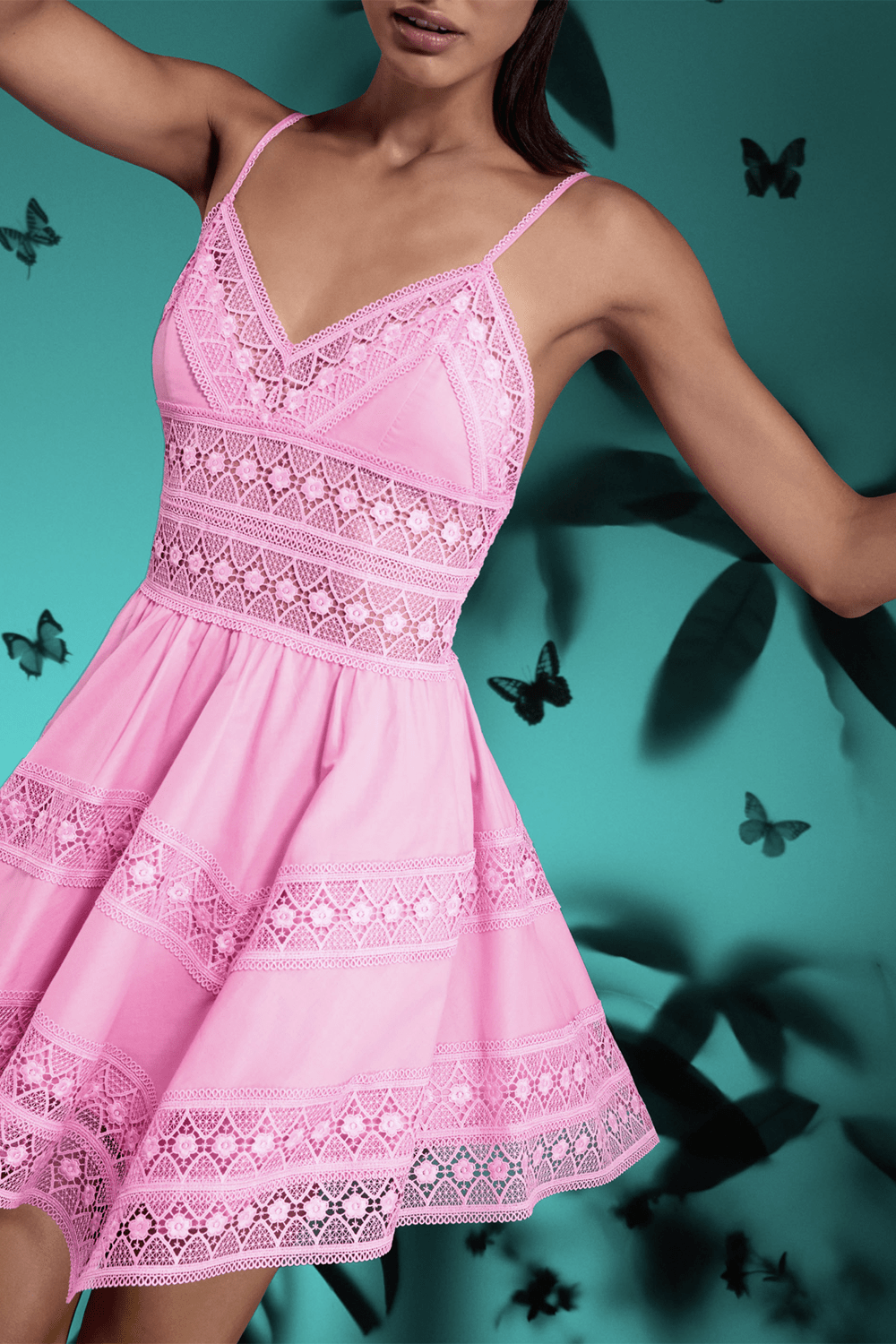 CHARO RUIZ IBIZA-Syilvie Dress - Rose Quartz-