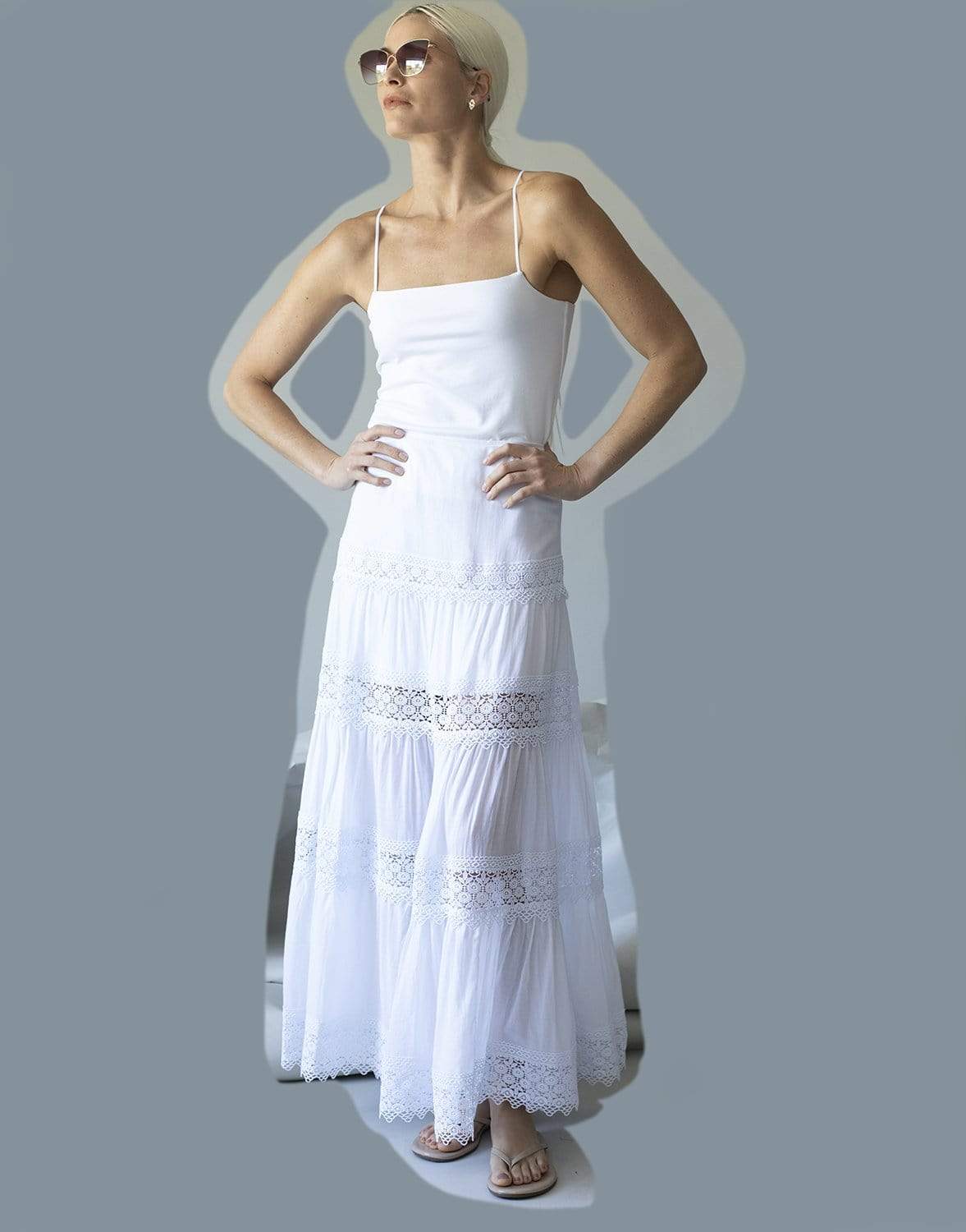 CHARO RUIZ IBIZA-White Ruth Skirt-