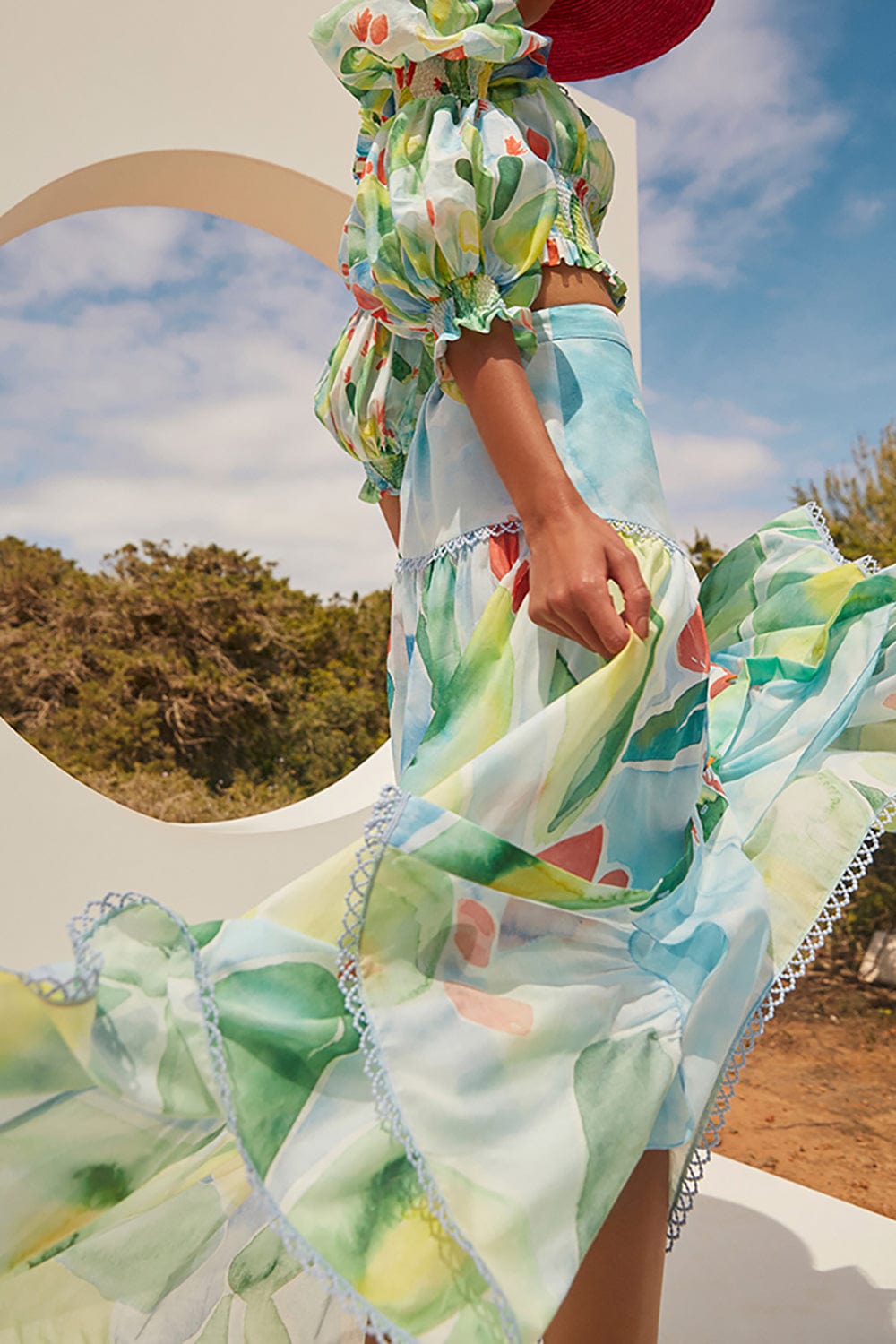CHARO RUIZ IBIZA-Alessia Long Skirt-