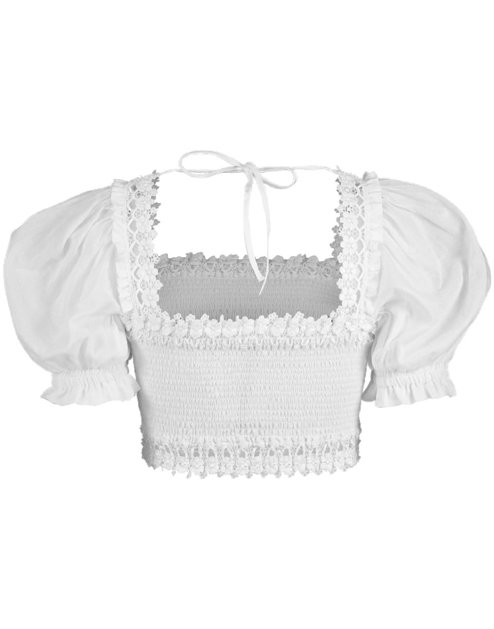 CHARO RUIZ IBIZA-Short Sleeve Cropped Tie Front Judy Top-