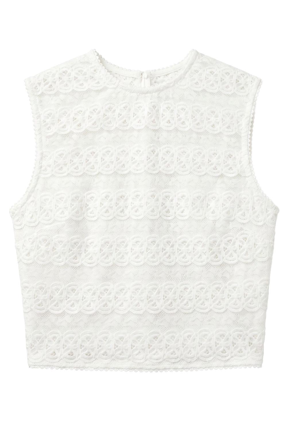 Corin Lace Cropped Top-WHITE-XS-CLOTHINGTOPBLOUSE-CHARO RUIZ IBIZA