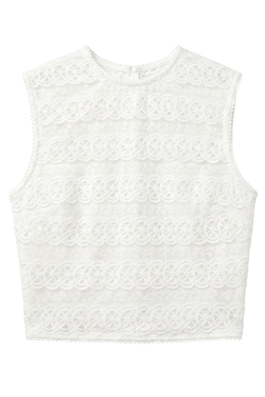 Corin Lace Cropped Top-WHITE-XS-CLOTHINGTOPBLOUSE-CHARO RUIZ IBIZA
