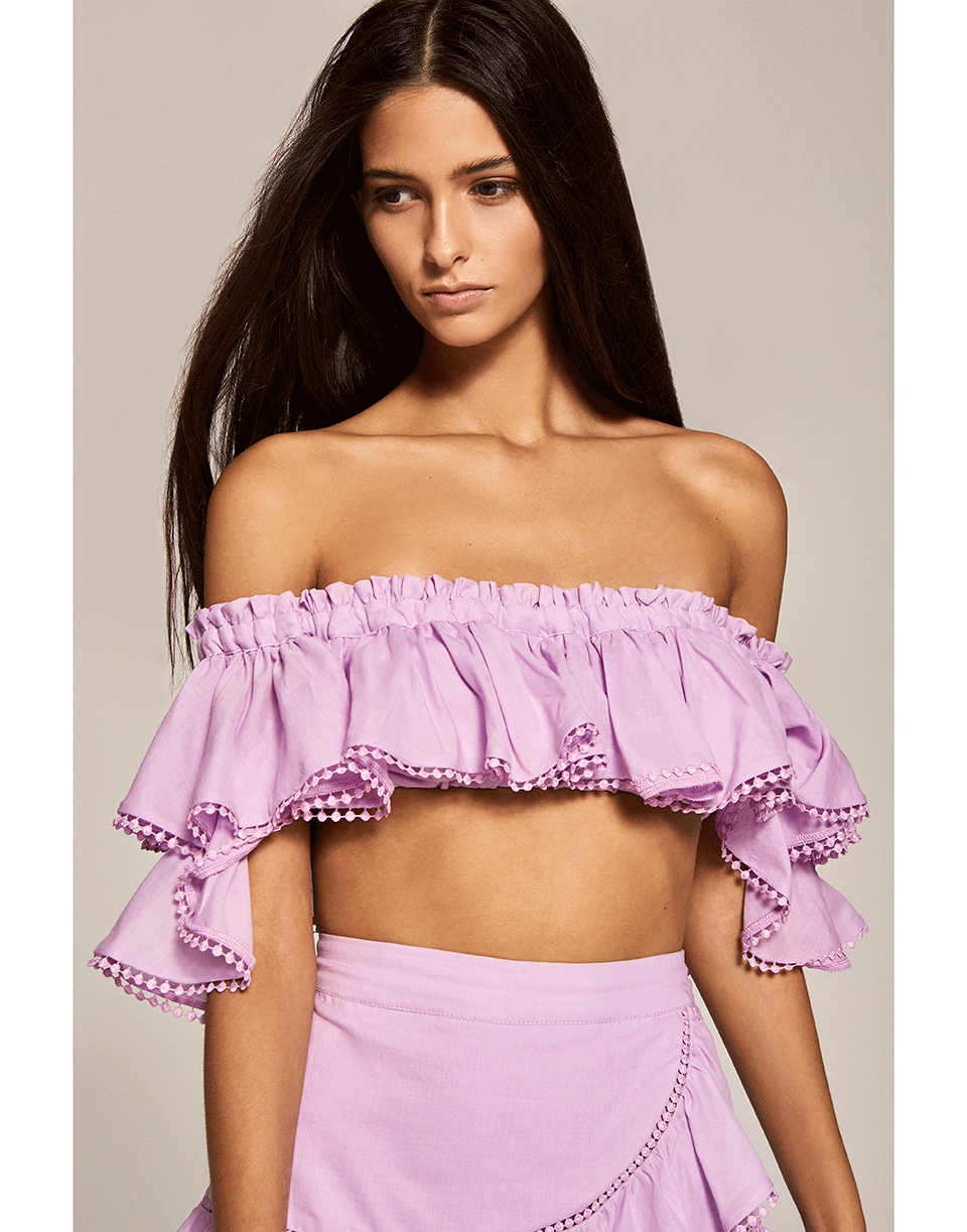 CHARO RUIZ IBIZA-Cata Off Shoulder Crop Top-