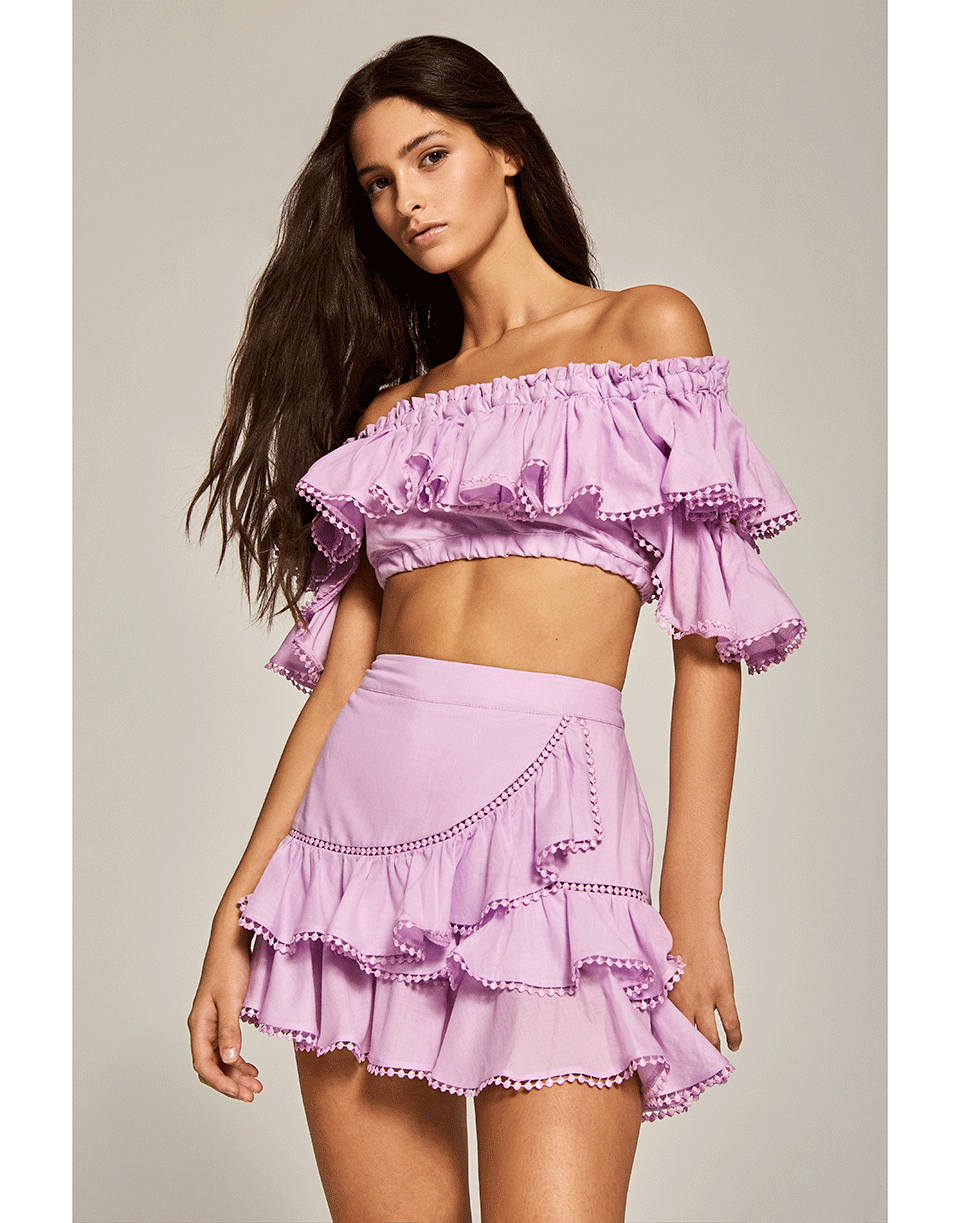 CHARO RUIZ IBIZA-Cata Off Shoulder Crop Top-