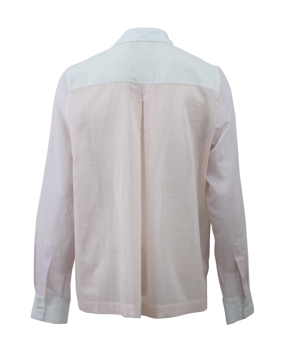 CHER MICHEL KLEIN-Bi-Color Button Down-