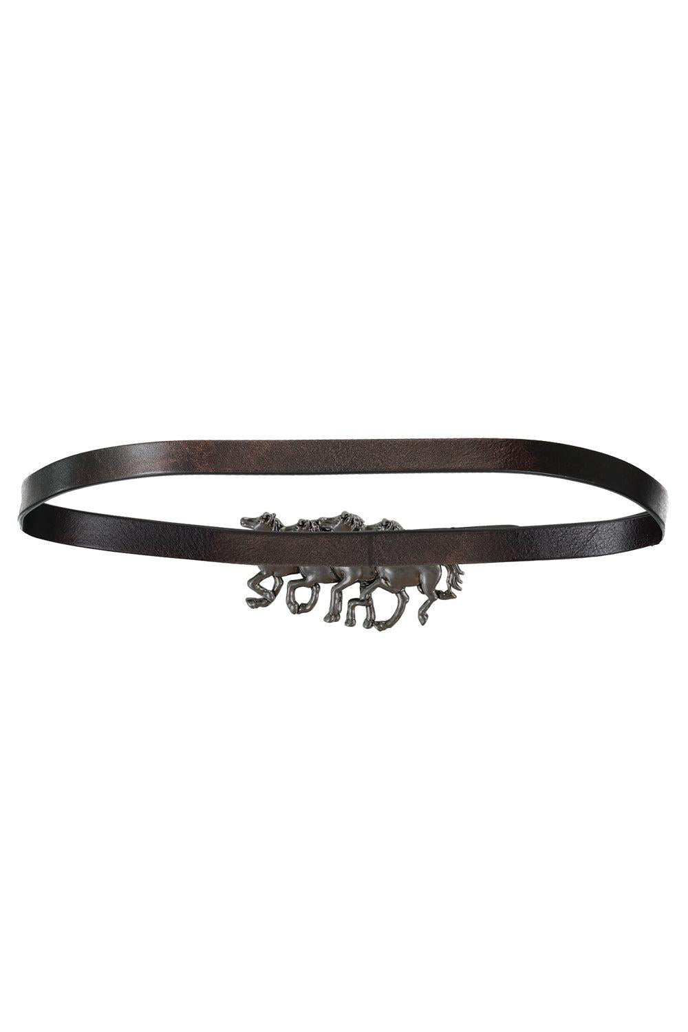 The Chloé Running Horses Belt-BLACK-S-ACCESSORIEBELTS-CHLOÉ