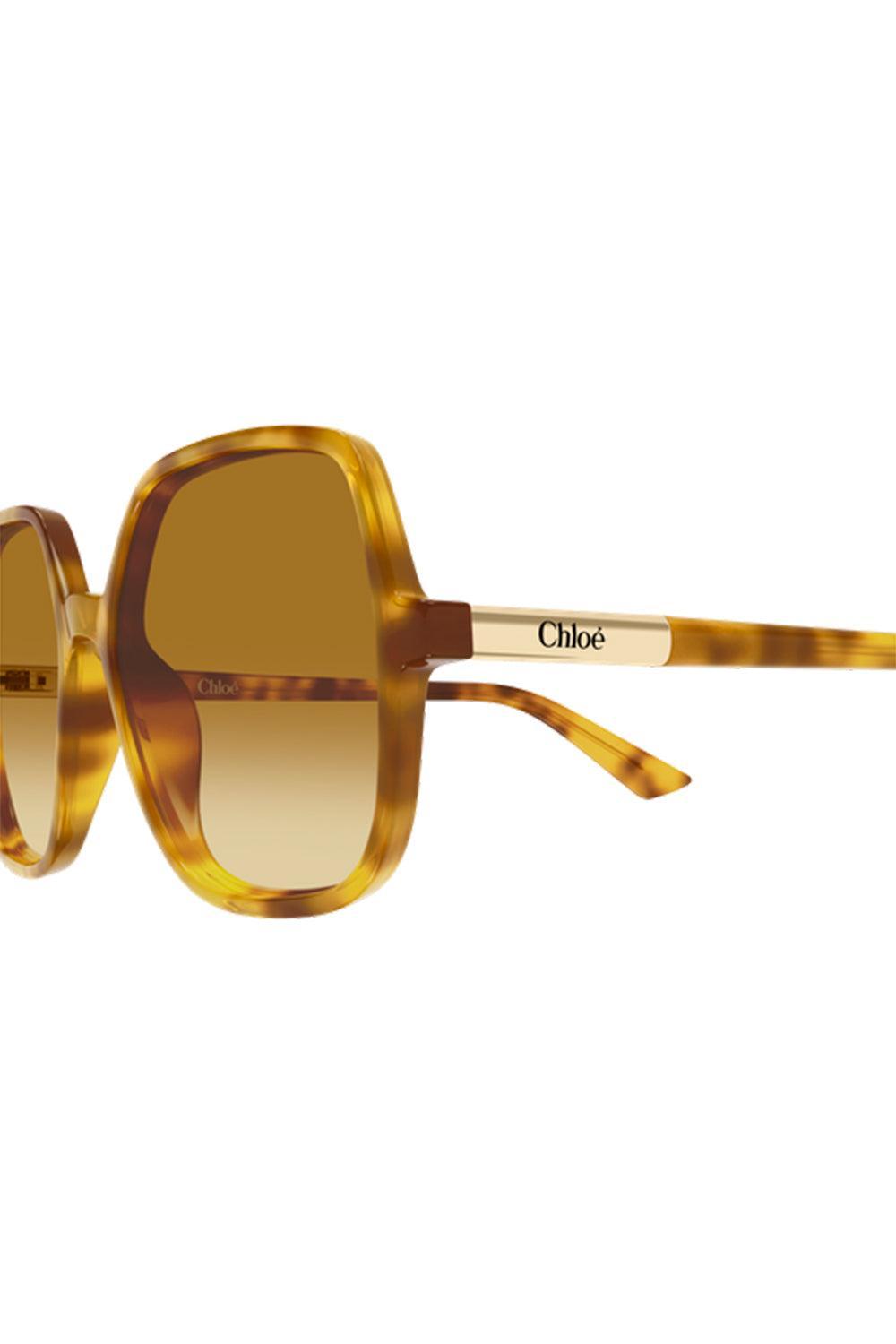  Geometric Square Sunglasses-BROWN-ACCESSORIESUNGLASSES-CHLOÉ 