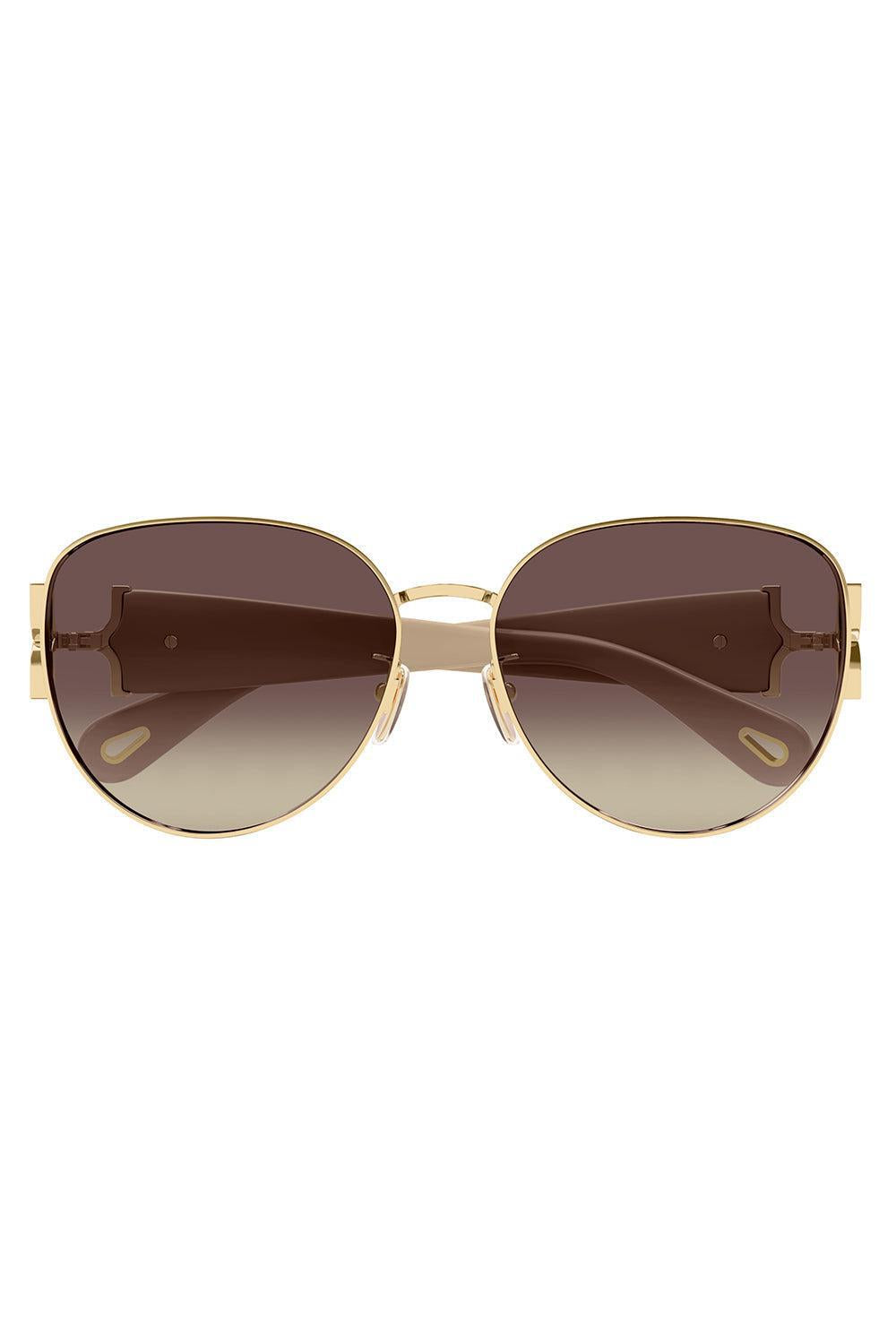 Oval Aviator Sunglasses