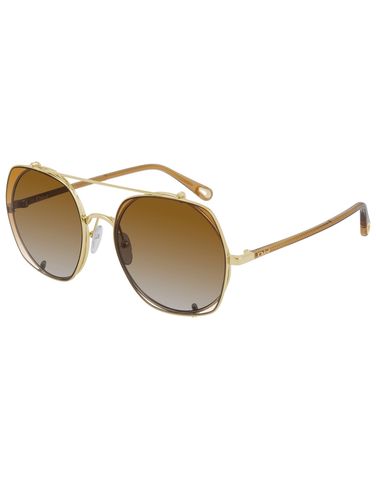 CHLOÉ-CH0042S 003 Metal Sunglasses-GOLD