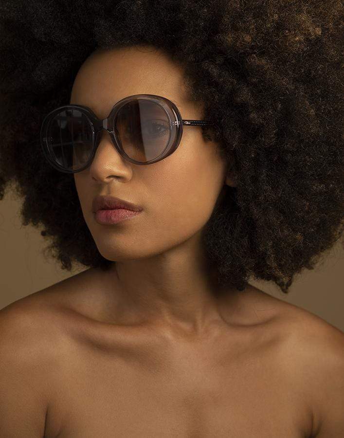 CHLOÉ-CH0007S 003 Transparent Grey Sunglasses-GREY