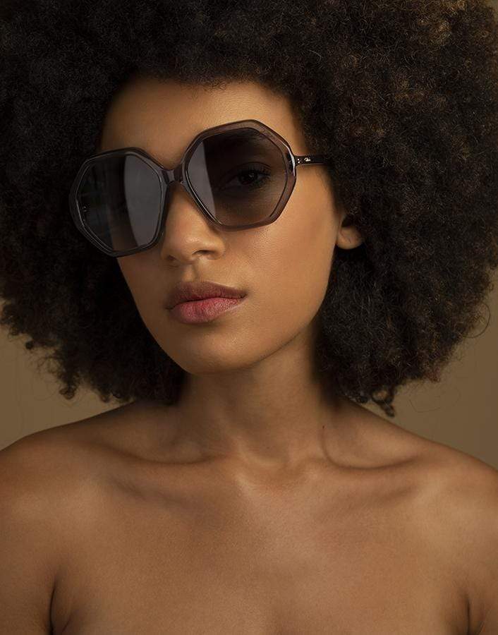 CHLOÉ-CH0008SA 003 Transparent Grey Sunglasses-GREY