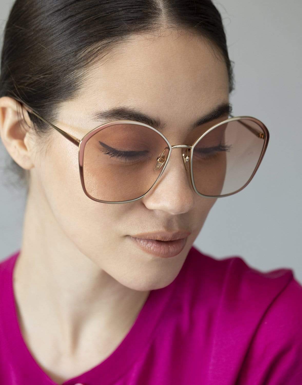 CHLOÉ-CH0015S 004 Shiny Nude Sunglasses-NUDE