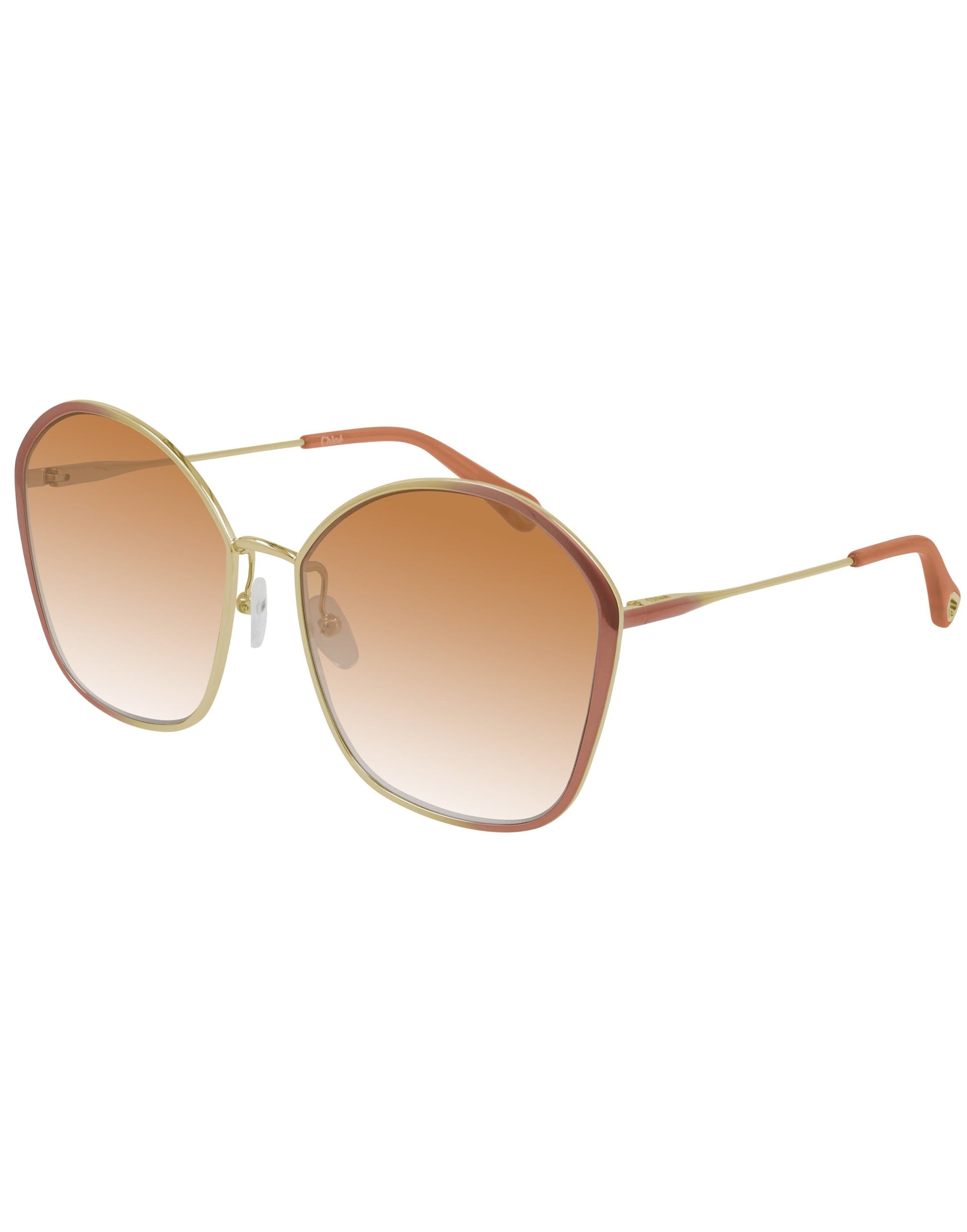 CHLOÉ-CH0015S 004 Shiny Nude Sunglasses-NUDE