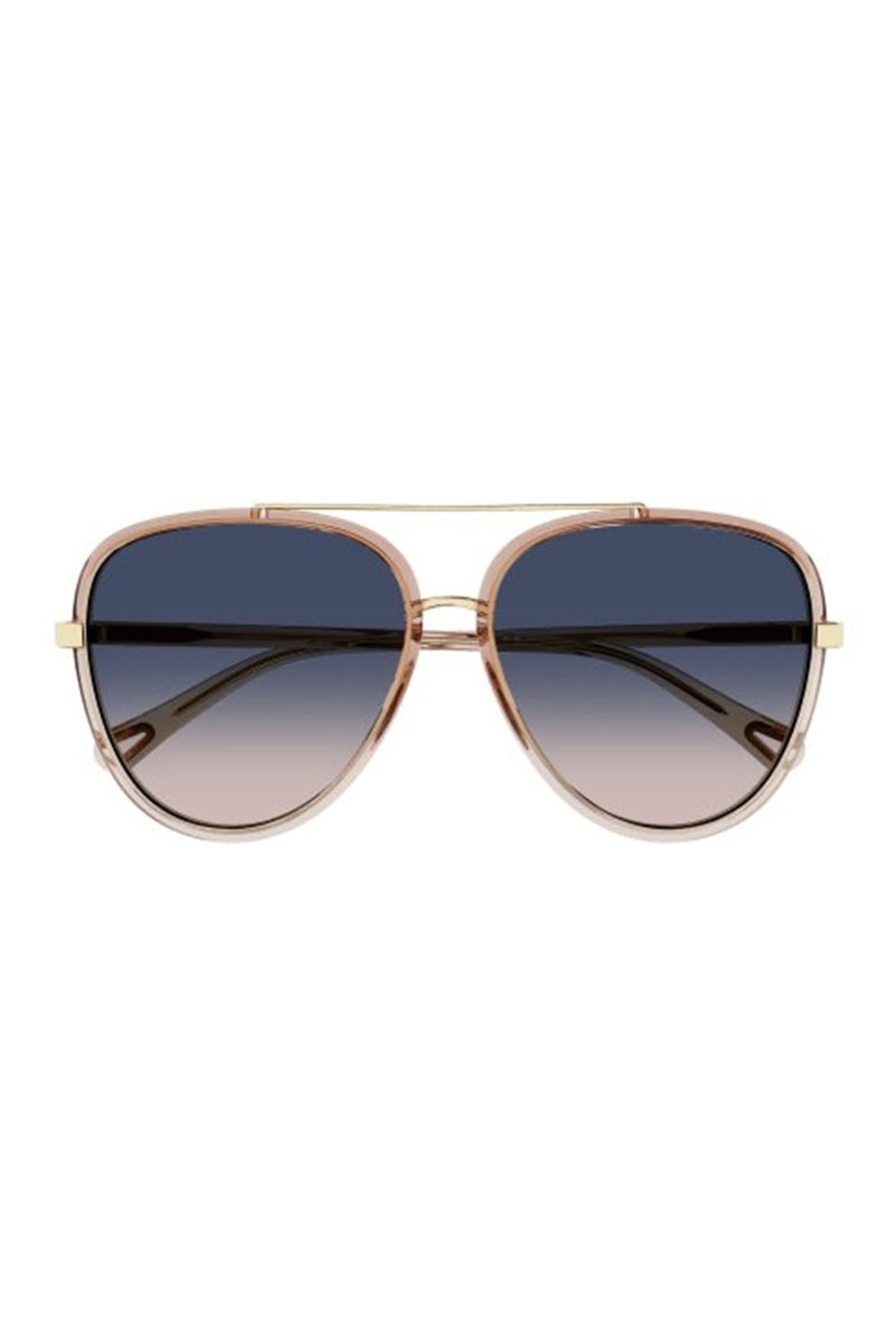 CHLOÉ-Aviator Sunglasses-ORNG/GRN