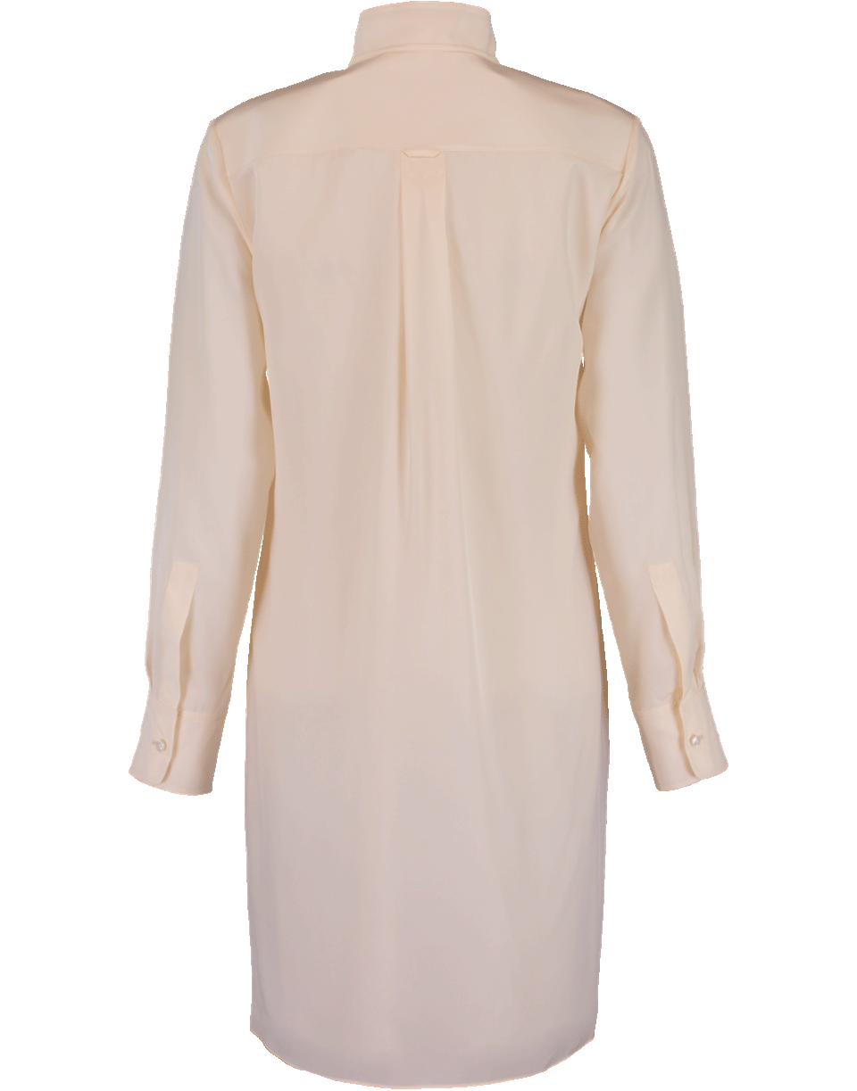 CHLOÉ-Neck Tie Silk Dress-