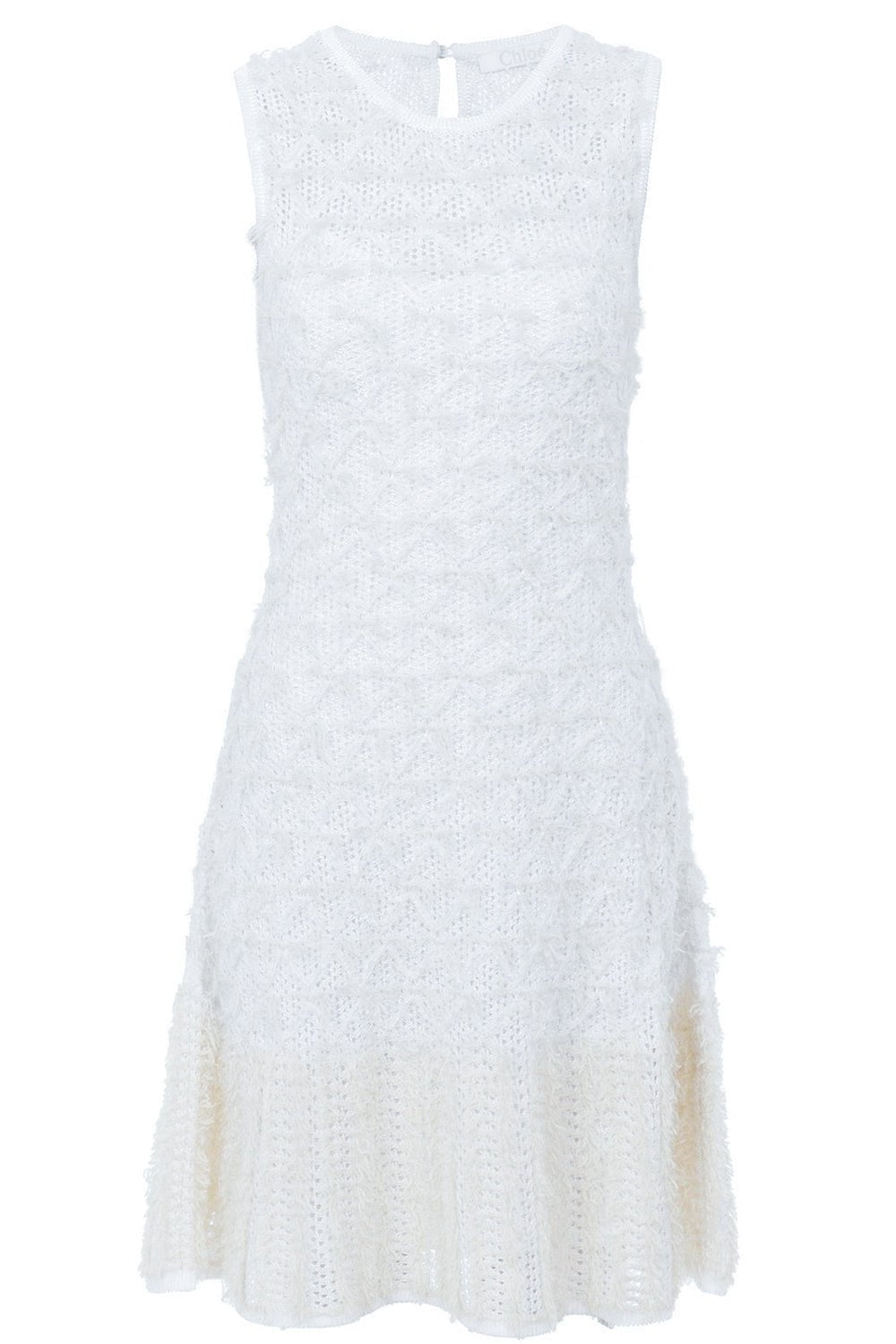 CHLOÉ-Flare Mini Dress - Iconic Milk-