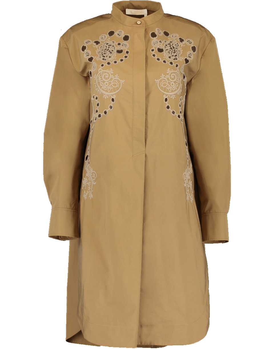 CHLOÉ-Belted Shirt Dress-
