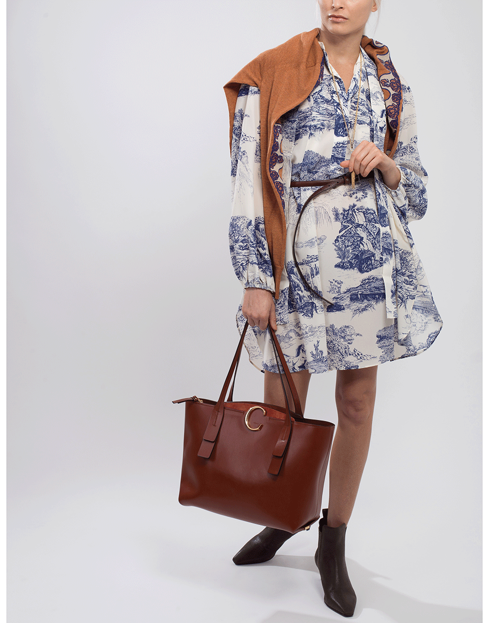 CHLOÉ-Toile De Jouy Printed Dress-