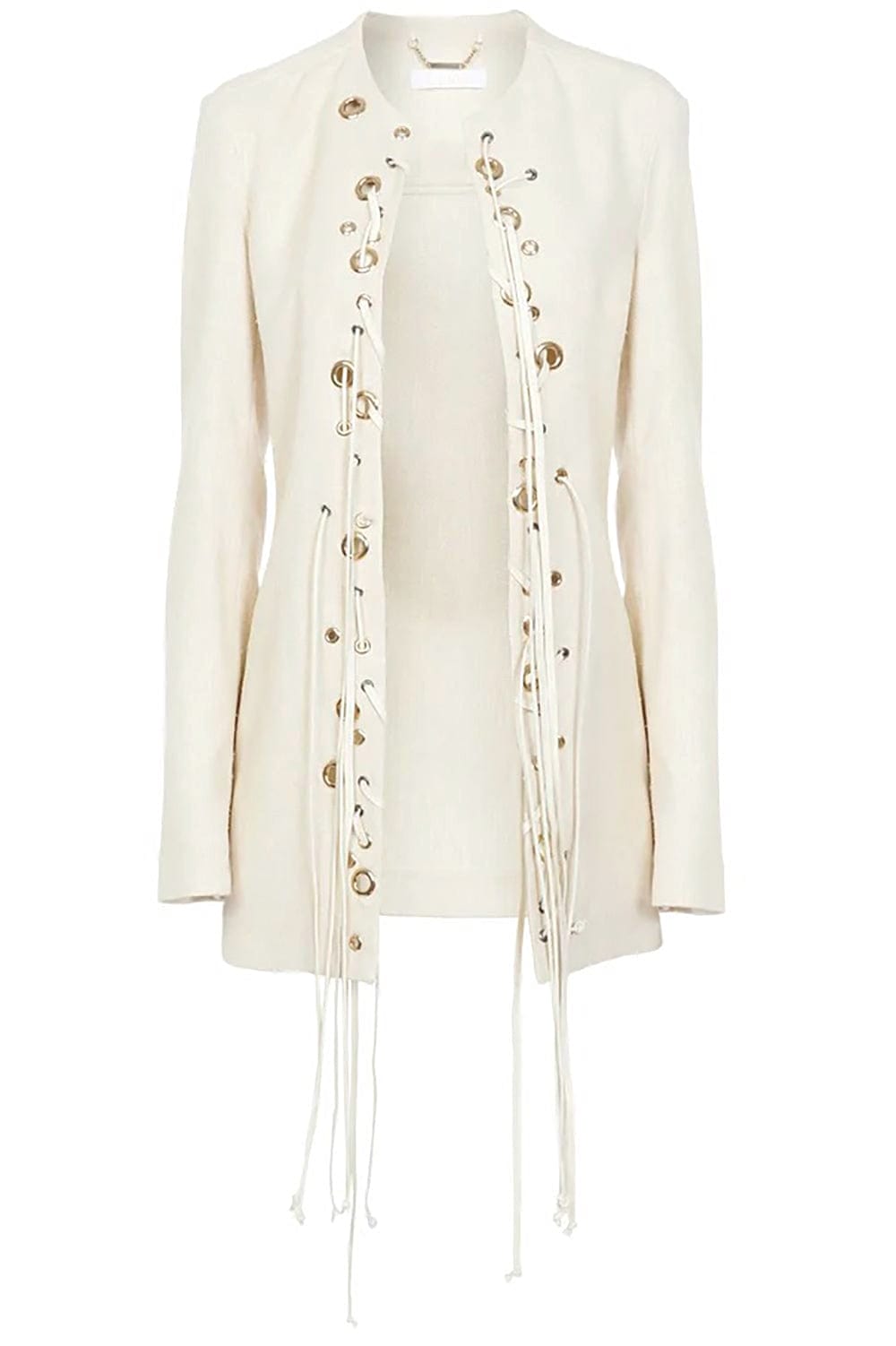 CHLOÉ-Collarless Long Jacket-