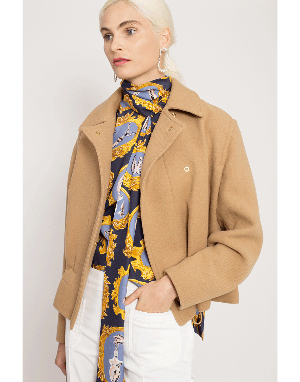 CHLOÉ-Cropped Wool Jacket-