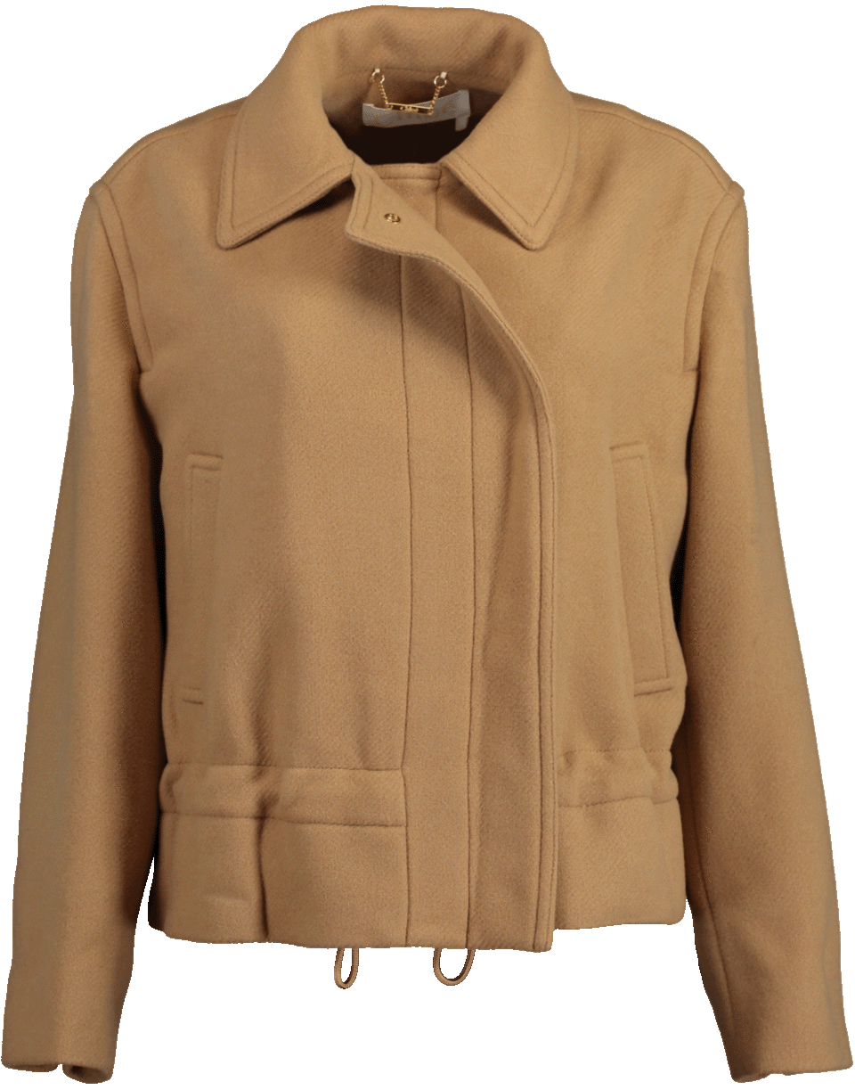 CHLOÉ-Cropped Wool Jacket-