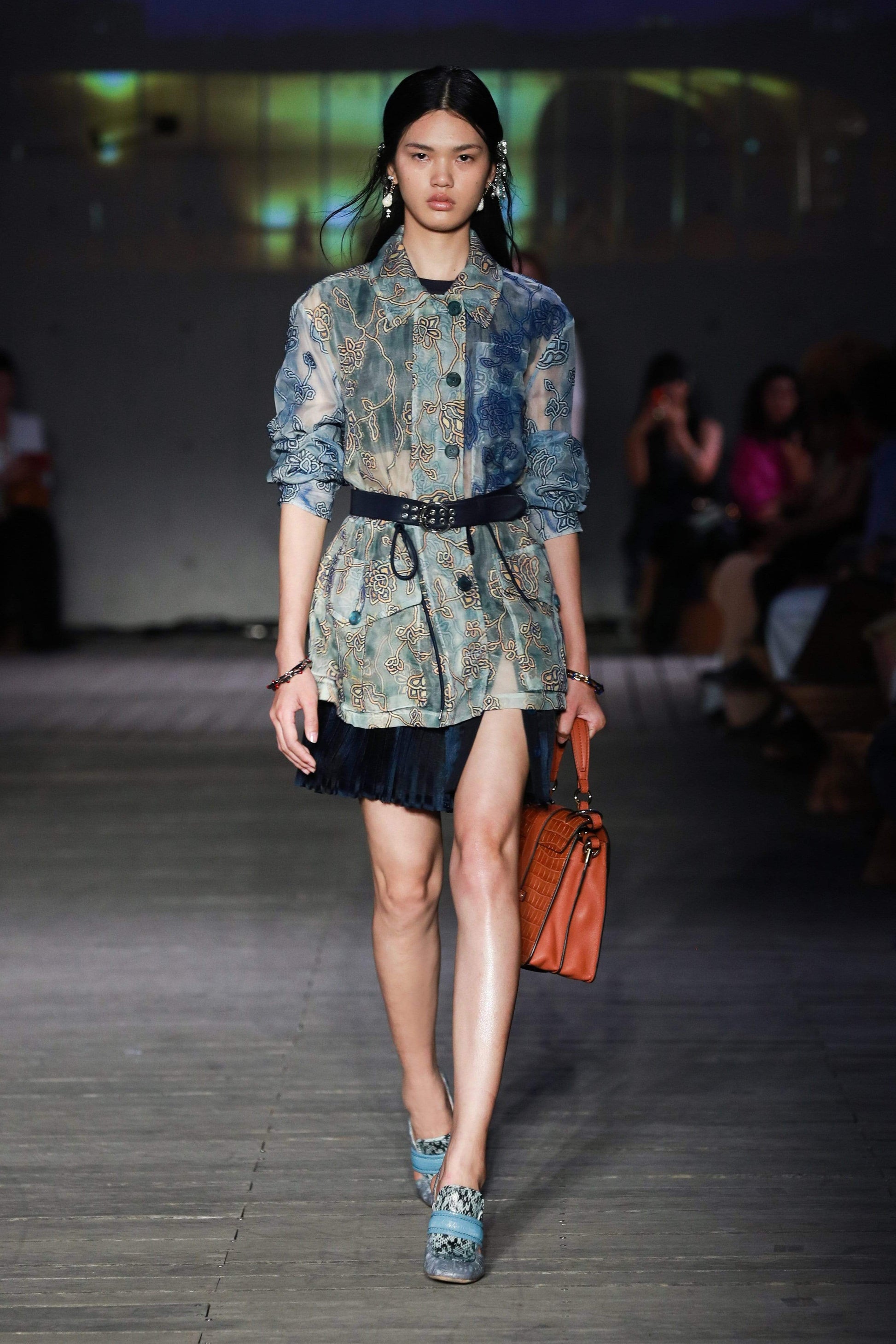 CHLOÉ-Organza Embroidered Jacket-GRYBLU