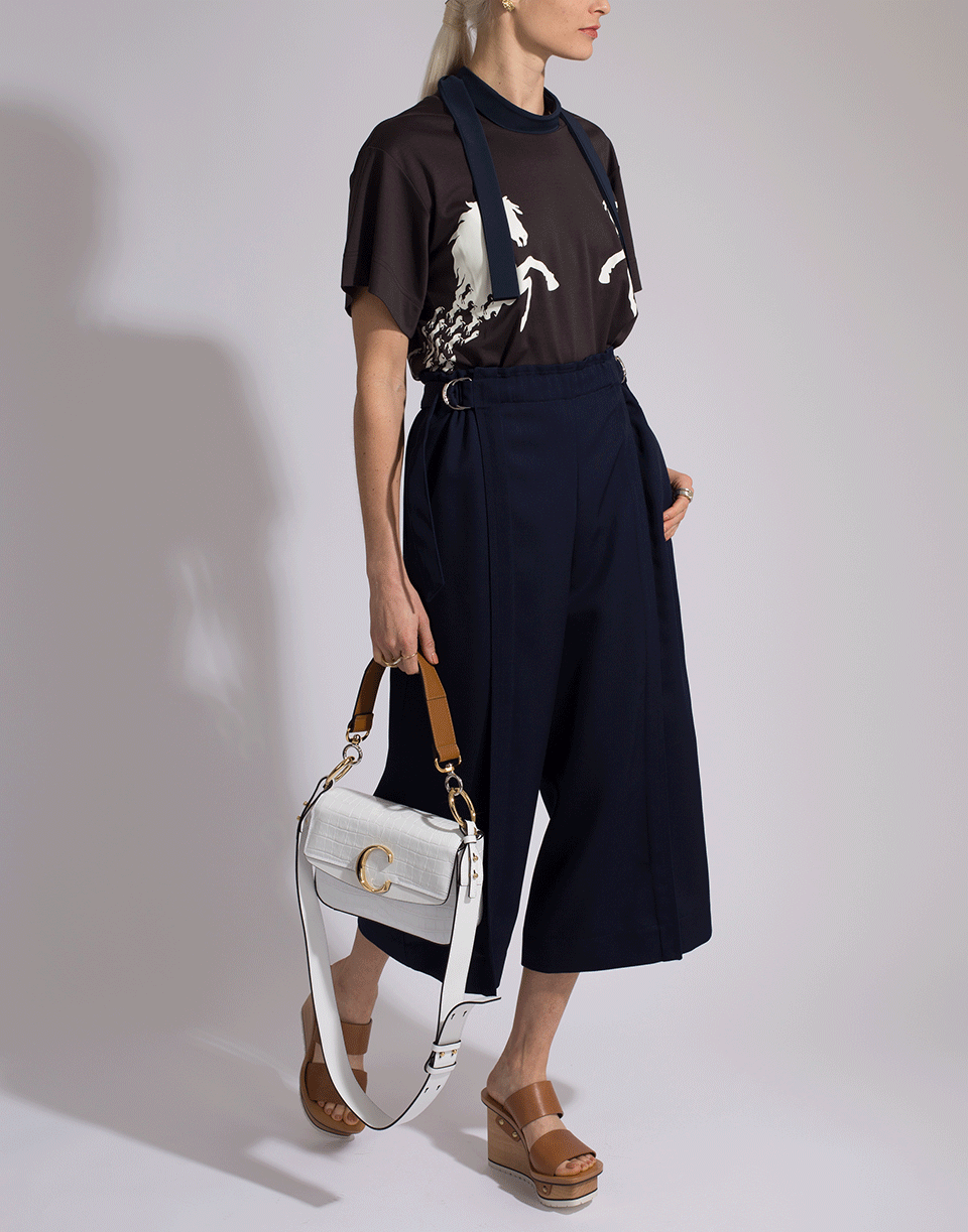 CHLOÉ-Wide Leg Cropped Pant-
