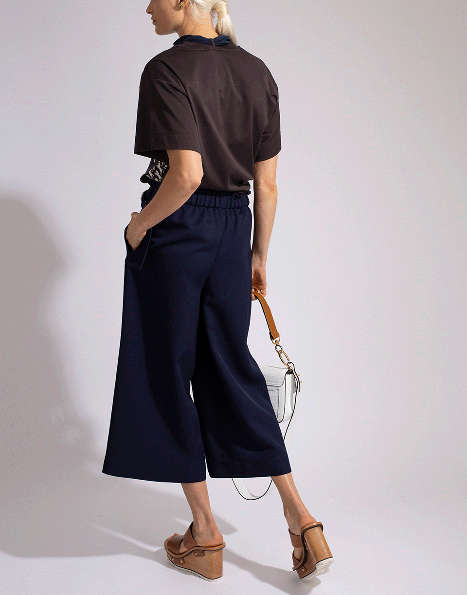 CHLOÉ-Wide Leg Cropped Pant-