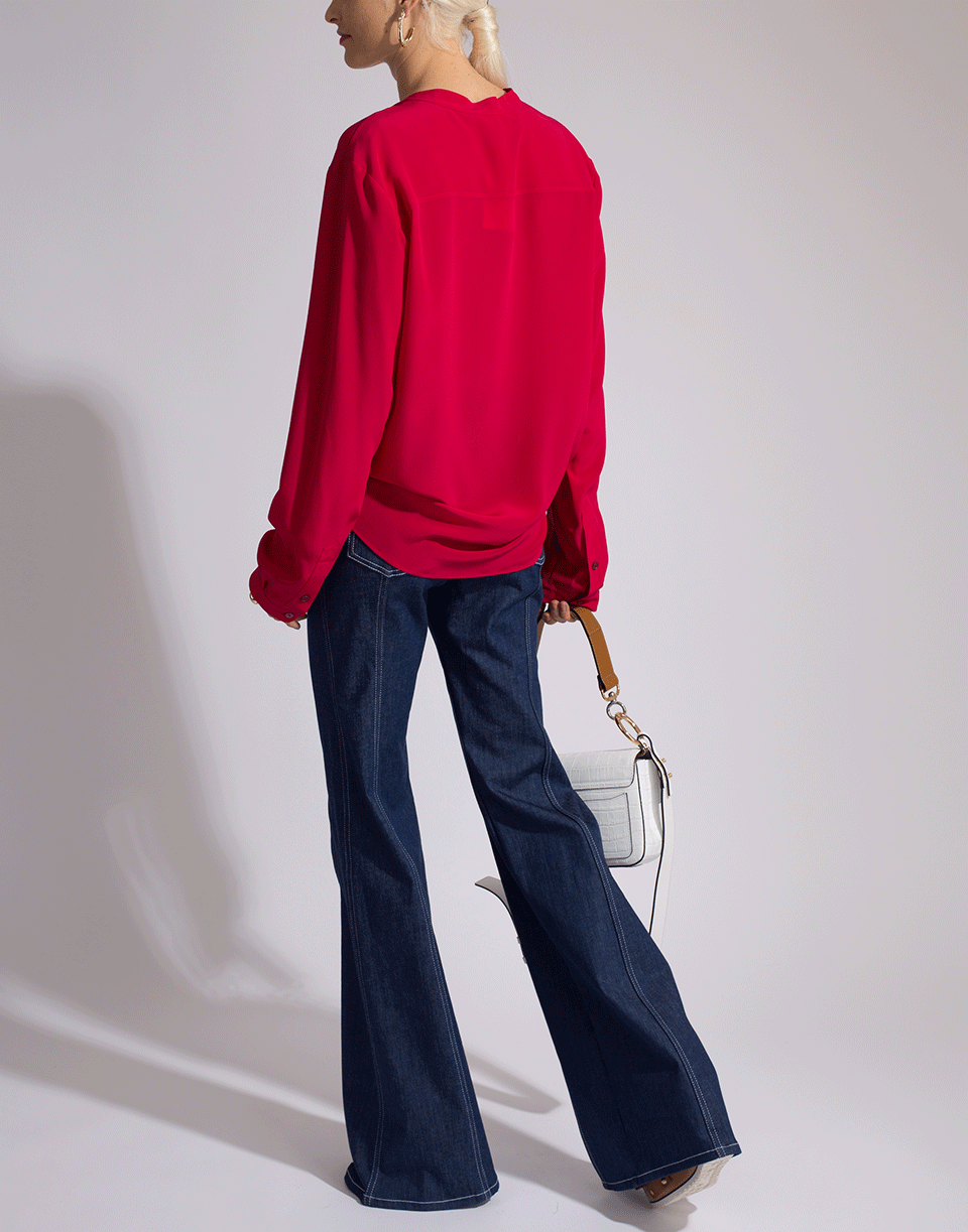 CHLOÉ-High Waist Stitched Jean-