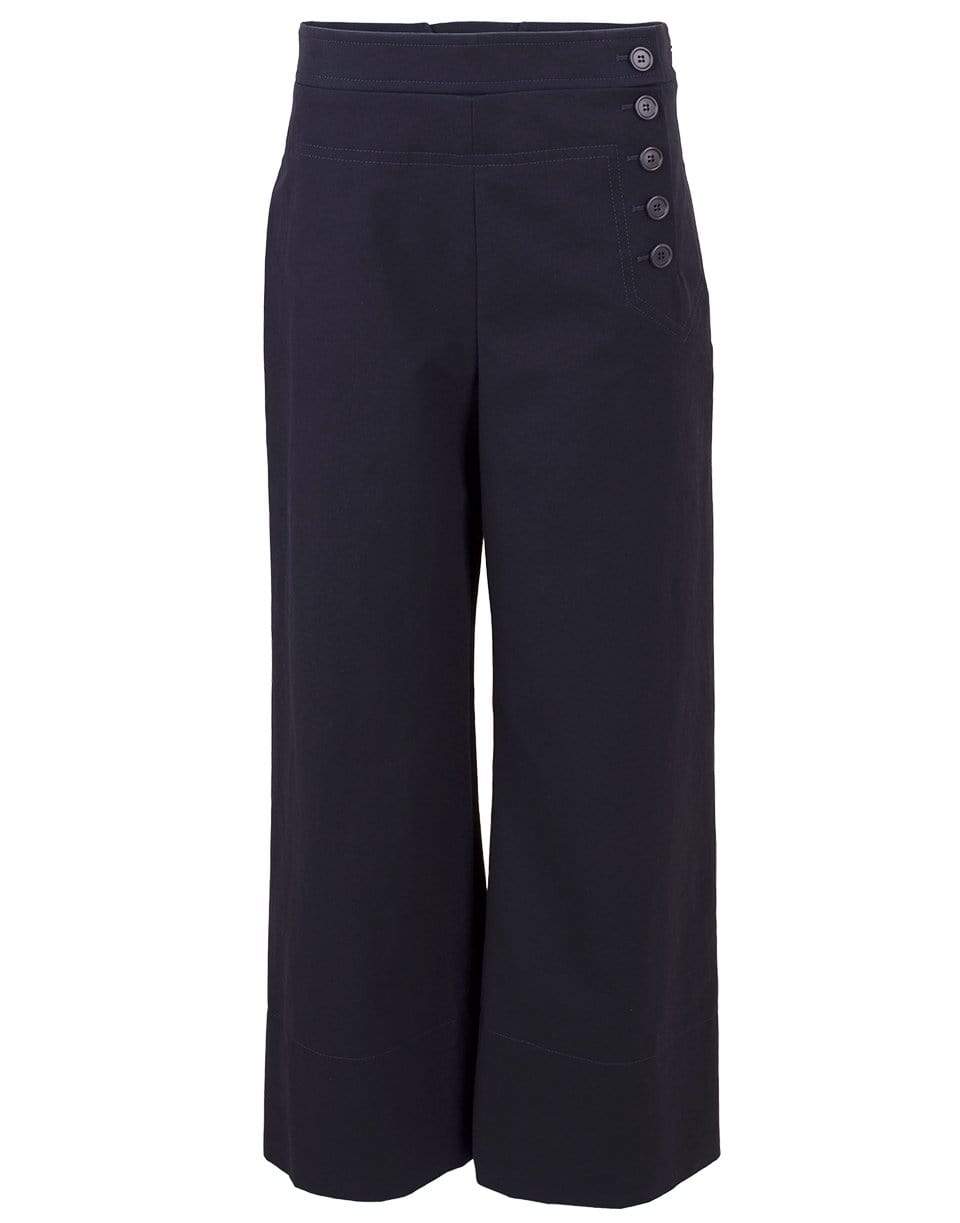 CHLOÉ-Cropped Wide Leg Pant-