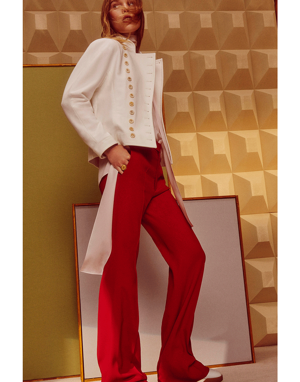 CHLOÉ-Light Cady Boot Cut Pant-