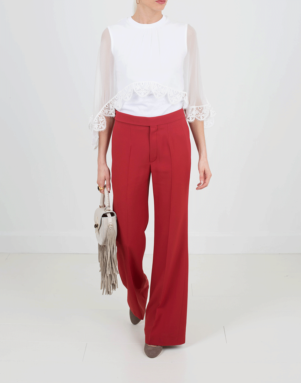 CHLOÉ-Light Cady Boot Cut Pant-