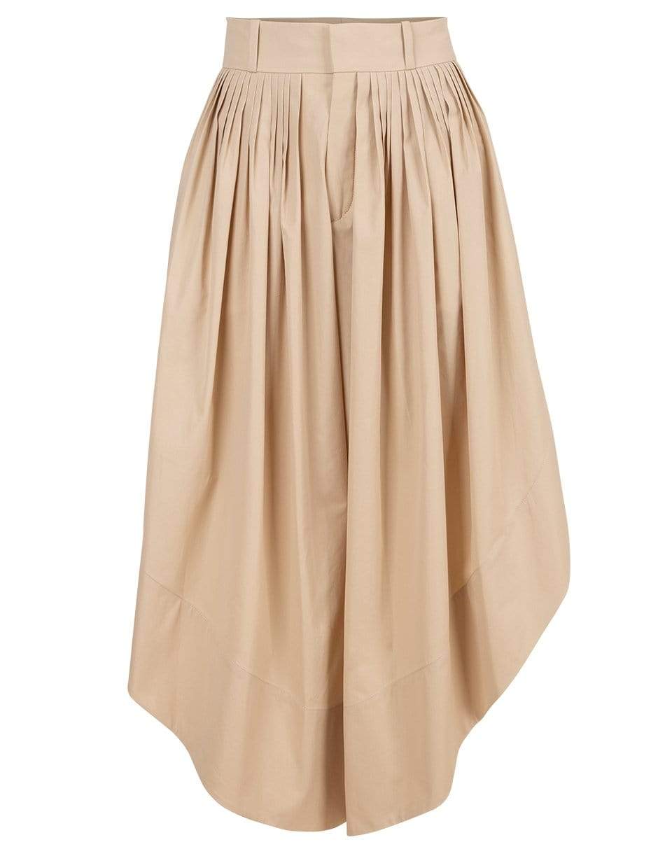 CHLOÉ-Asymmetrical Drape Trouser-