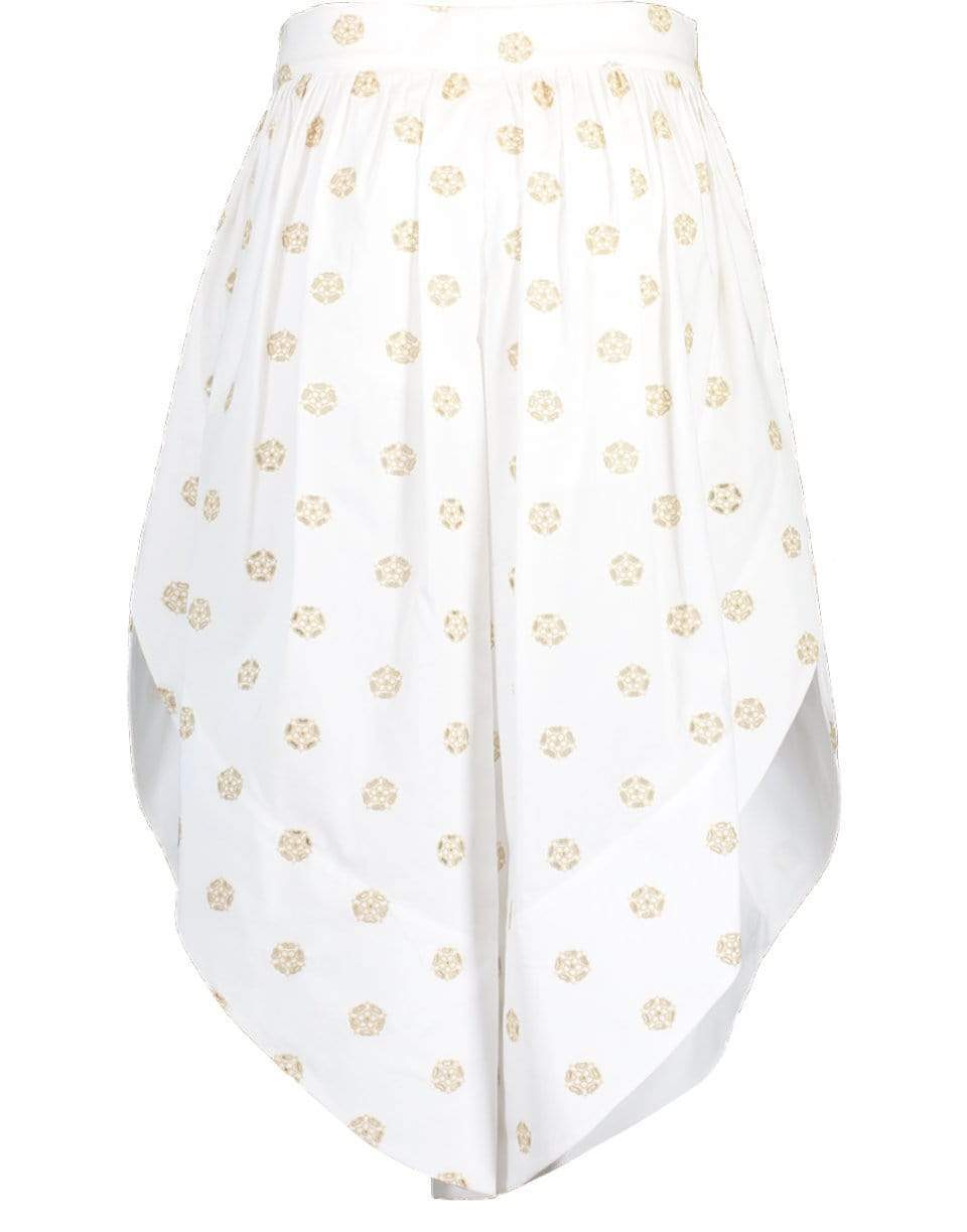 CHLOÉ-White Floral Print Pant-