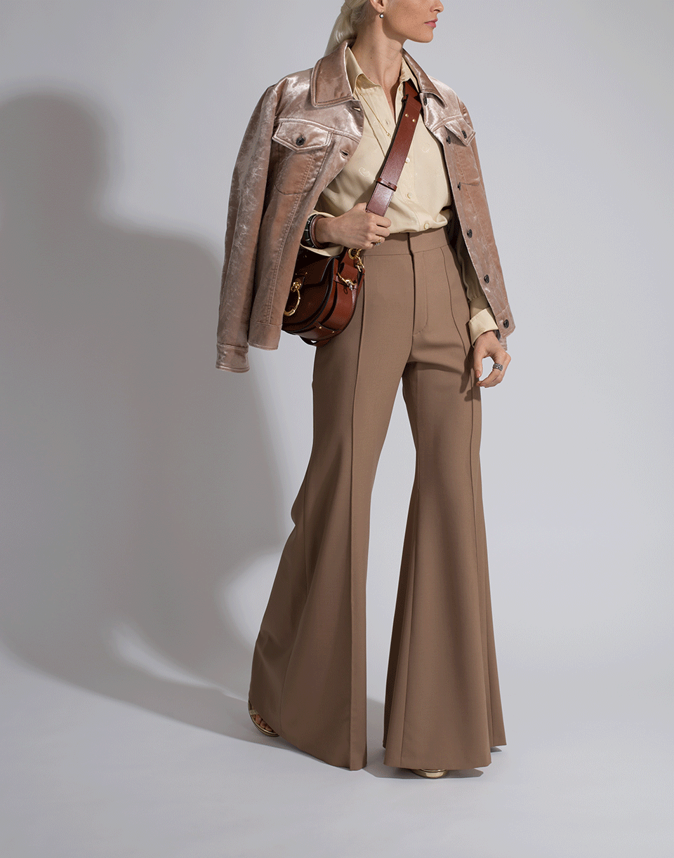 CHLOÉ-Baroque Jacquard Silk Blouse-